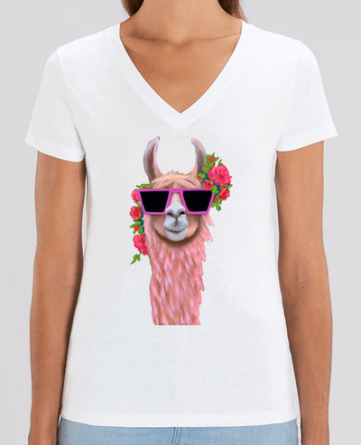 Tee-shirt femme Lama lunettes de soleil Par  justsayin