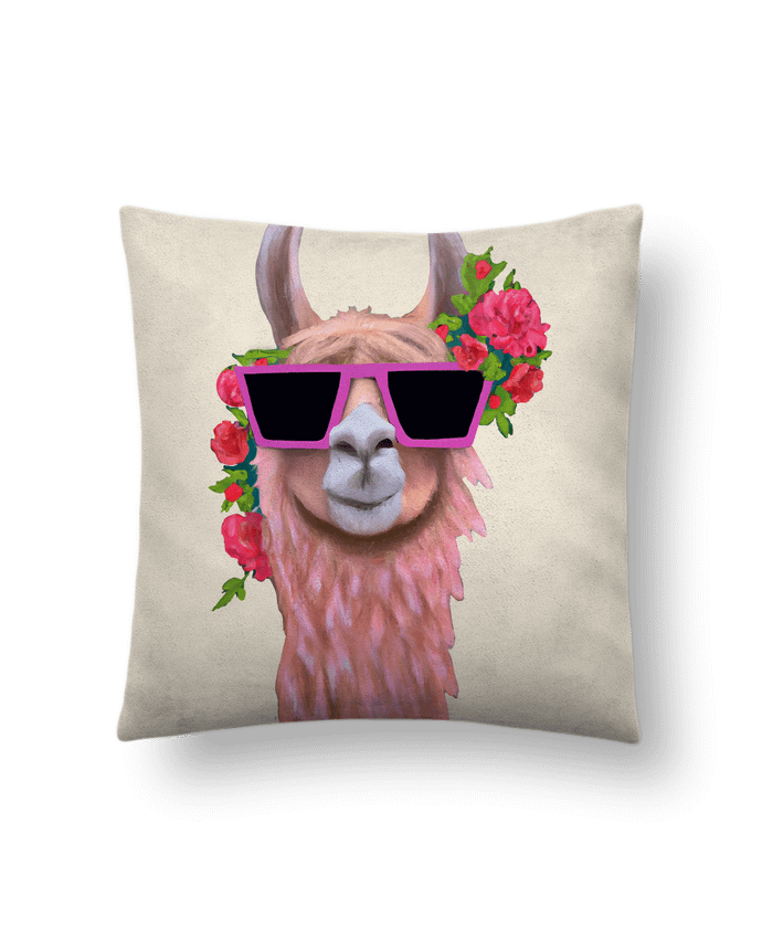 Coussin suédine Lama lunettes de soleil par justsayin