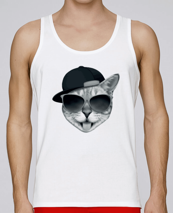 Débardeur homme Cool Cat par justsayin 100% coton bio