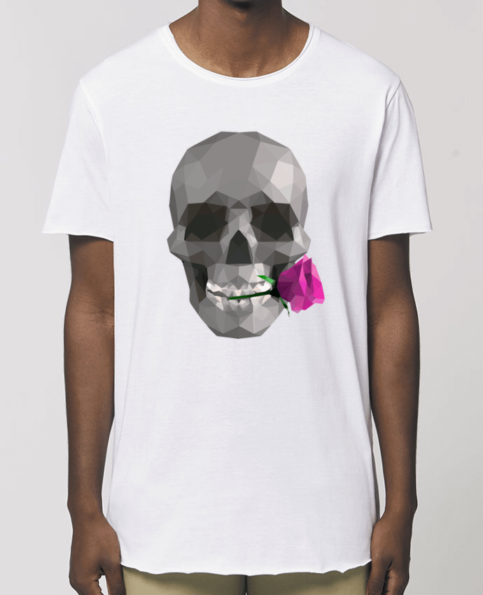 Tee-shirt Homme Tête de mort et rose Par  justsayin