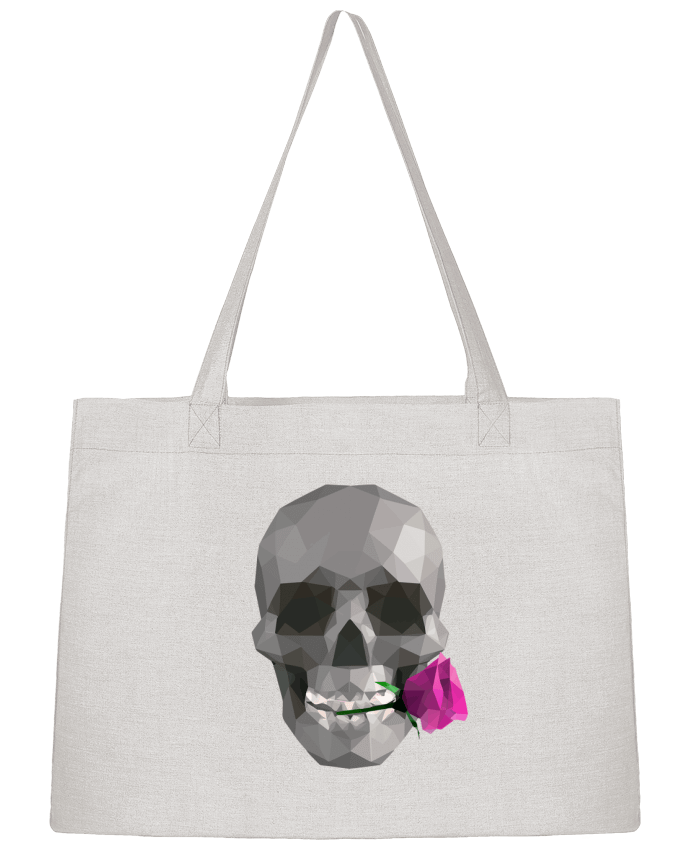 Sac Shopping Tête de mort et rose par justsayin