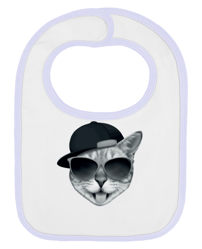 Bavoir bébé uni Cool Cat par justsayin