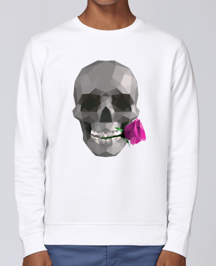 Sweatshirt Tête de mort et rose par justsayin