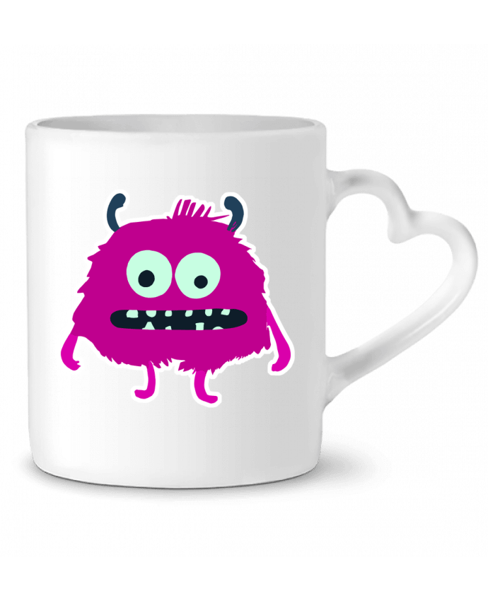 Mug coeur Monstre rose par justsayin