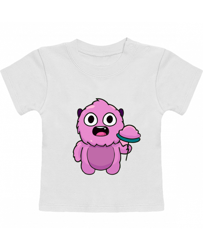 T-shirt bébé Mignon monstre rose manches courtes du designer justsayin