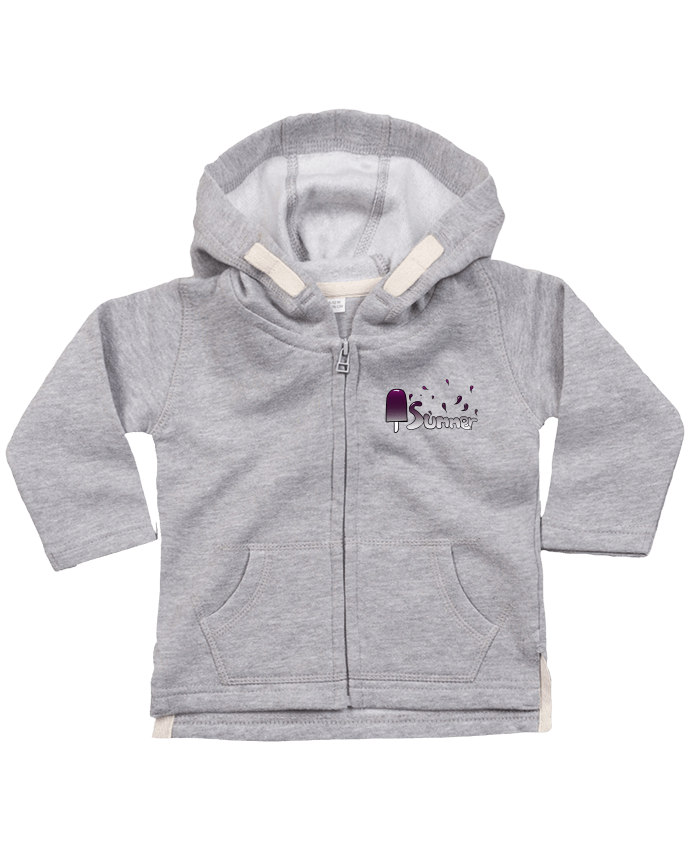 Hoddie with zip for baby Summer version féminine by Tasca