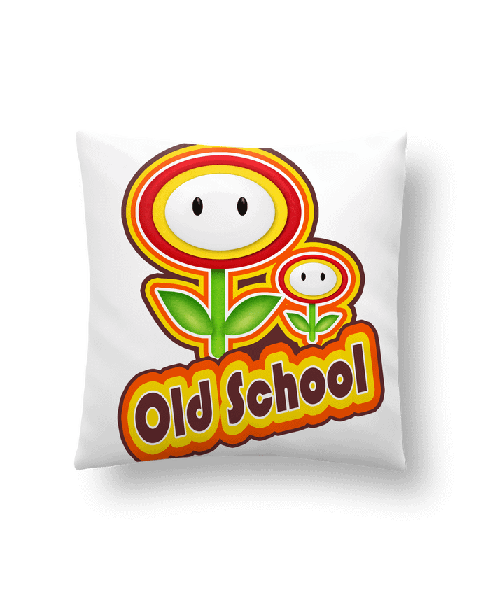 Coussin fleure old school par feijao
