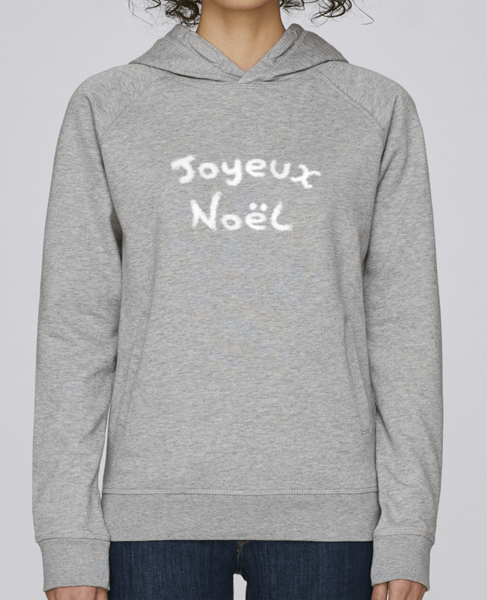 Sweat capuche femme Joyeux noël par Finger L