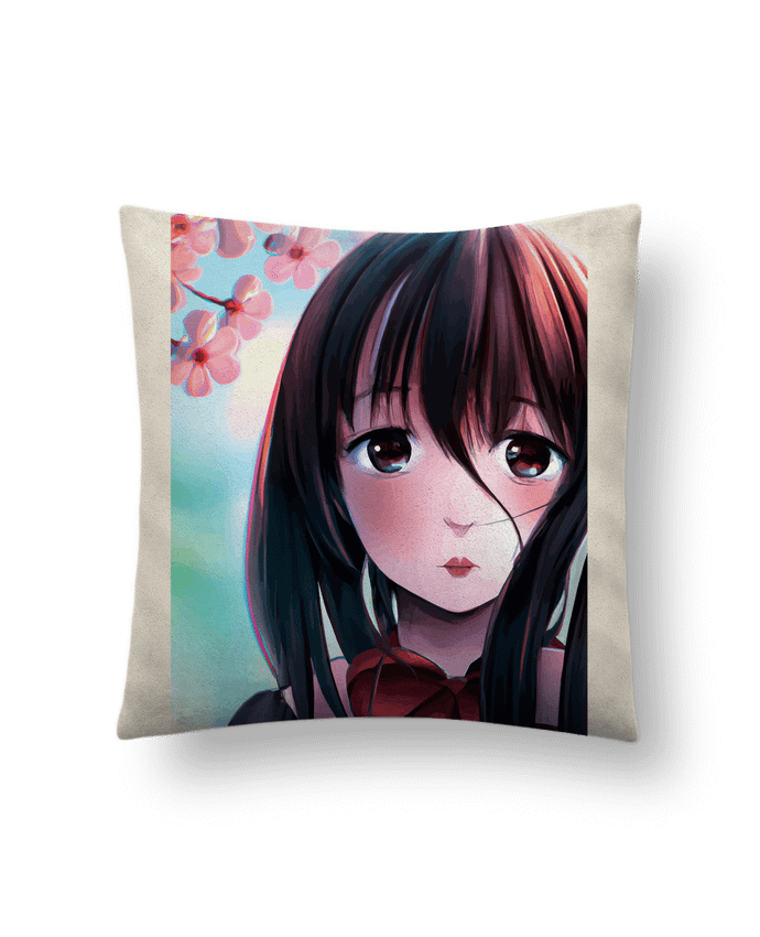Coussin suédine Anime girl - Ayaka par justsayin