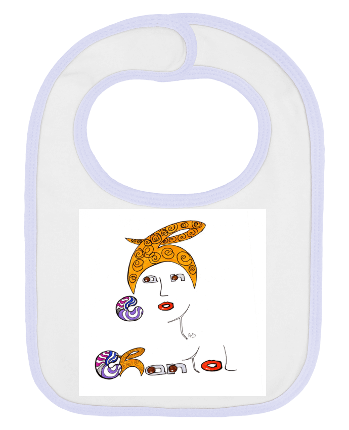 Bavoir bébé uni chantal 2 par Mobius
