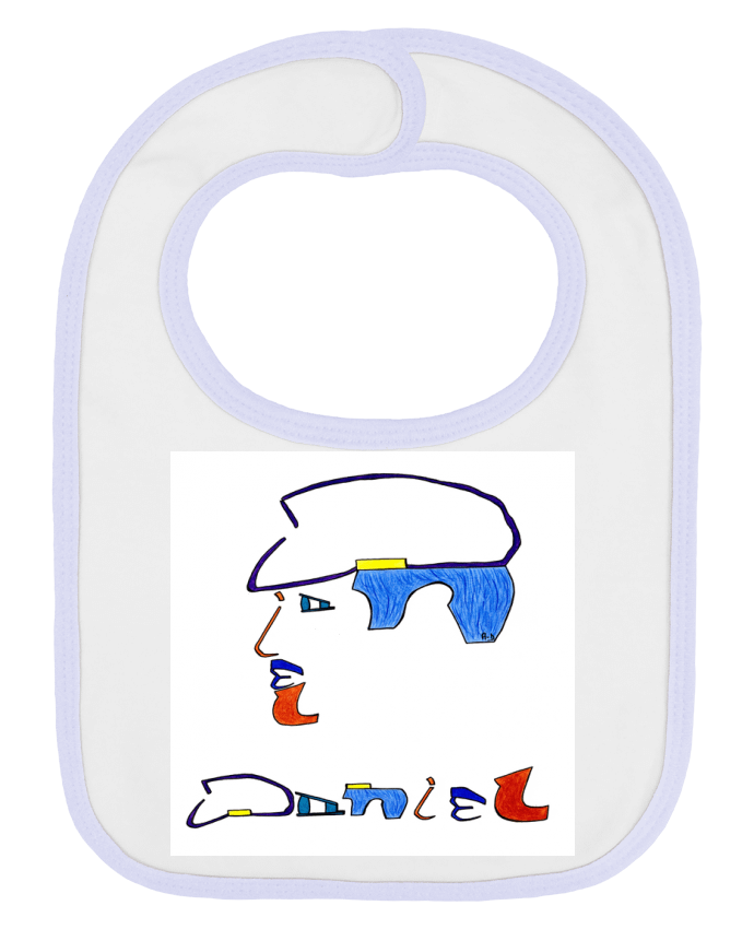 Bavoir bébé uni daniel2 par Mobius