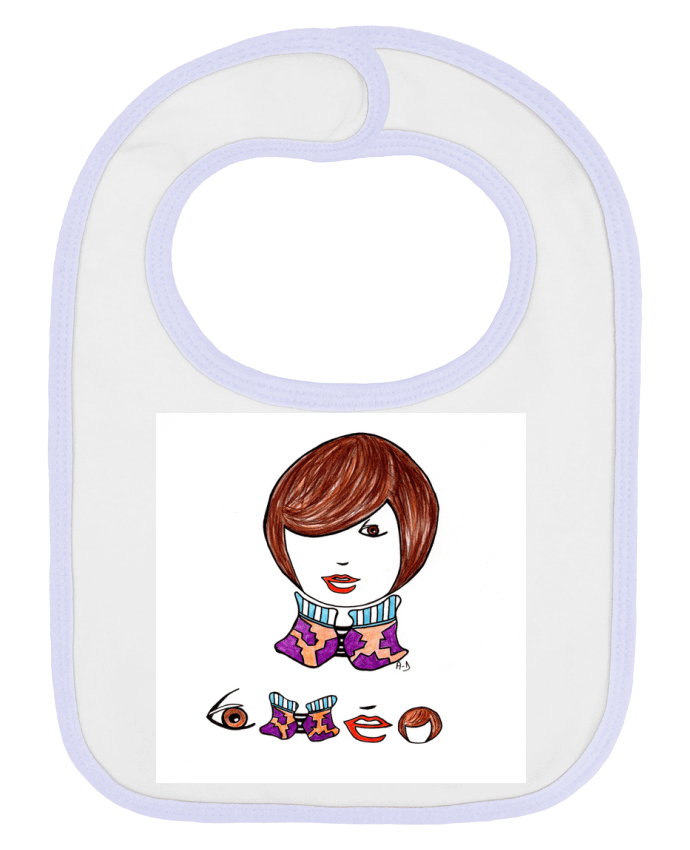 Bavoir bébé uni théo2 par Mobius