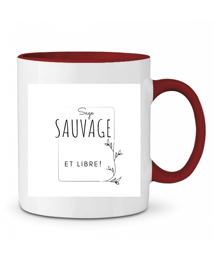 Mug bicolore sage sauvage et libre AudreyTea