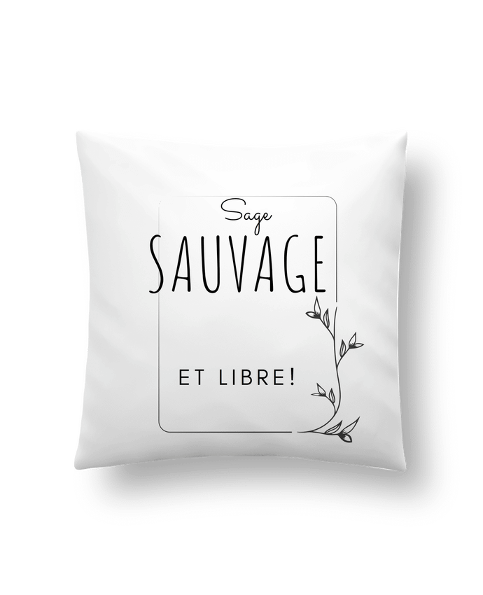 Coussin sage sauvage et libre par AudreyTea