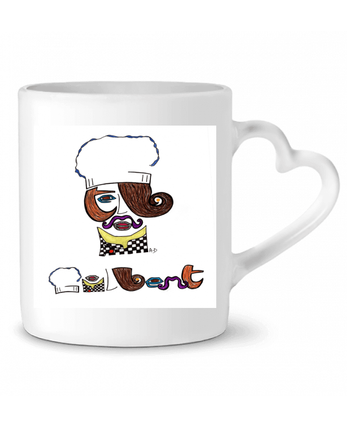 Mug coeur gilbert2 par Mobius
