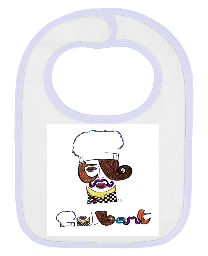 Bavoir bébé uni gilbert2 par Mobius