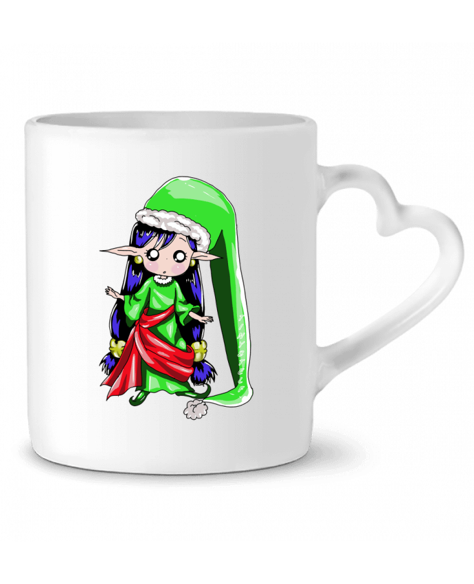 Mug coeur elfe de noel par Tinystelf