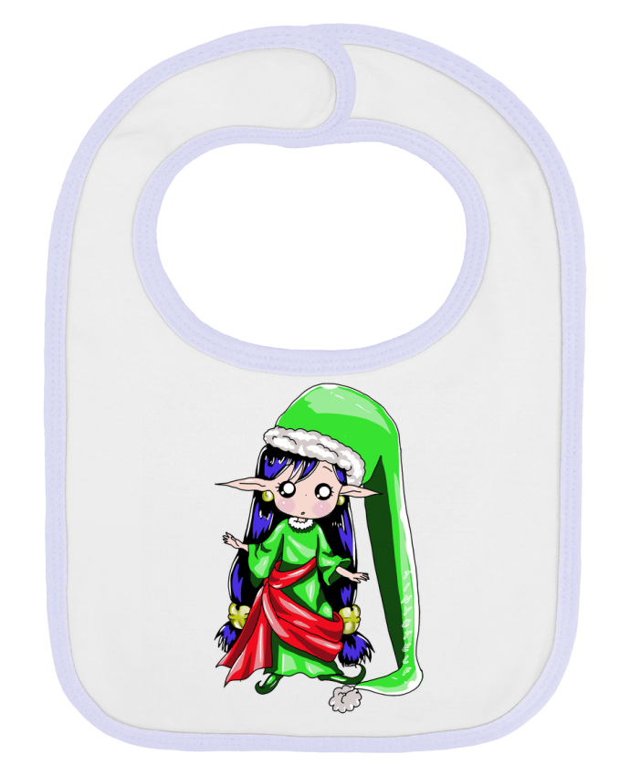 Bavoir bébé uni elfe de noel par Tinystelf