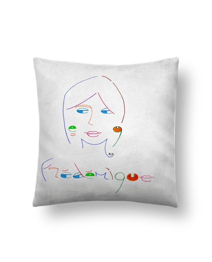 Coussin suédine Frédérique2 par Mobius