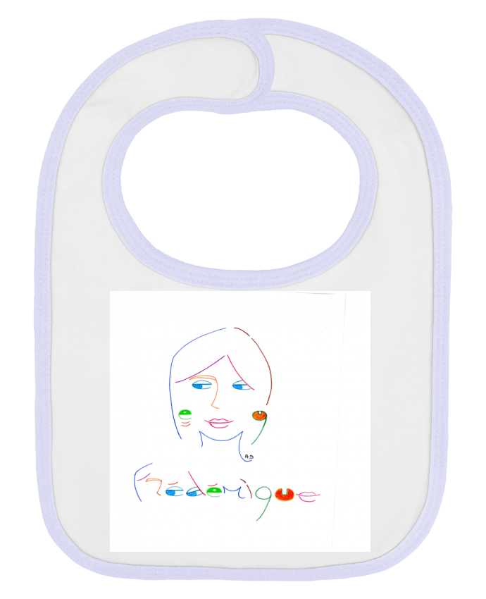 Bavoir bébé uni Frédérique2 par Mobius