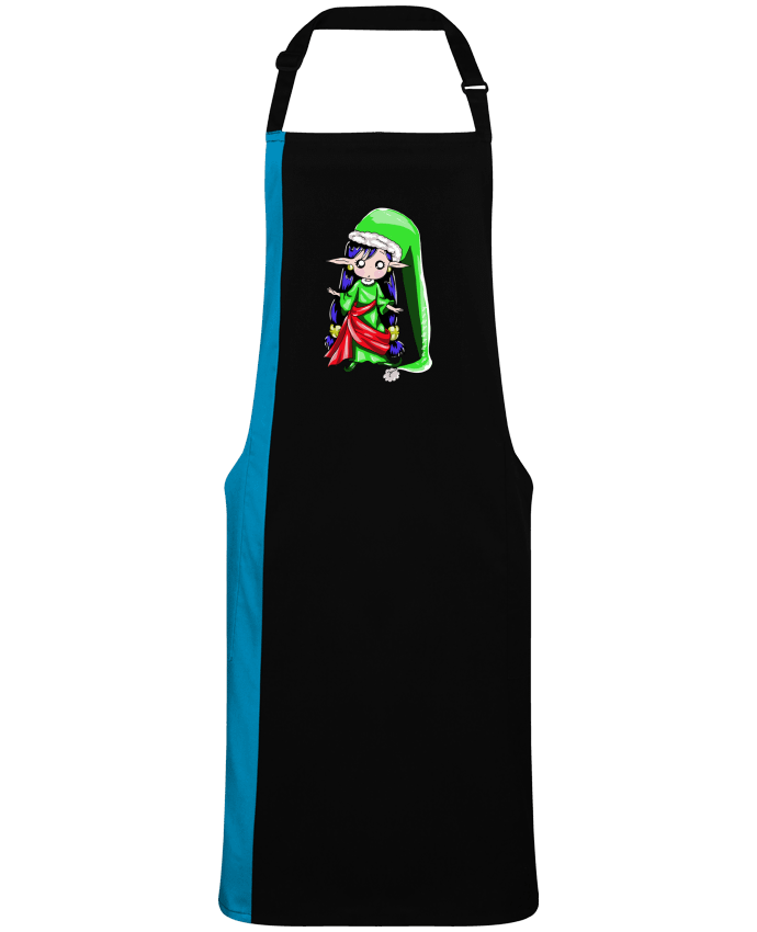 Tablier bicolore elfe de noel par  Tinystelf