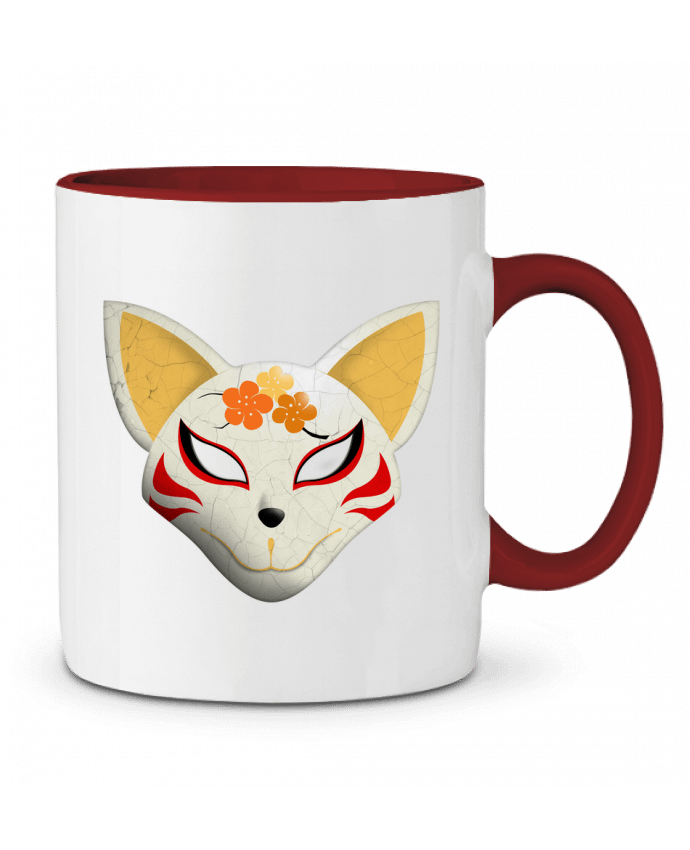 Mug bicolore Masque renard kabuki Lamouchenoire