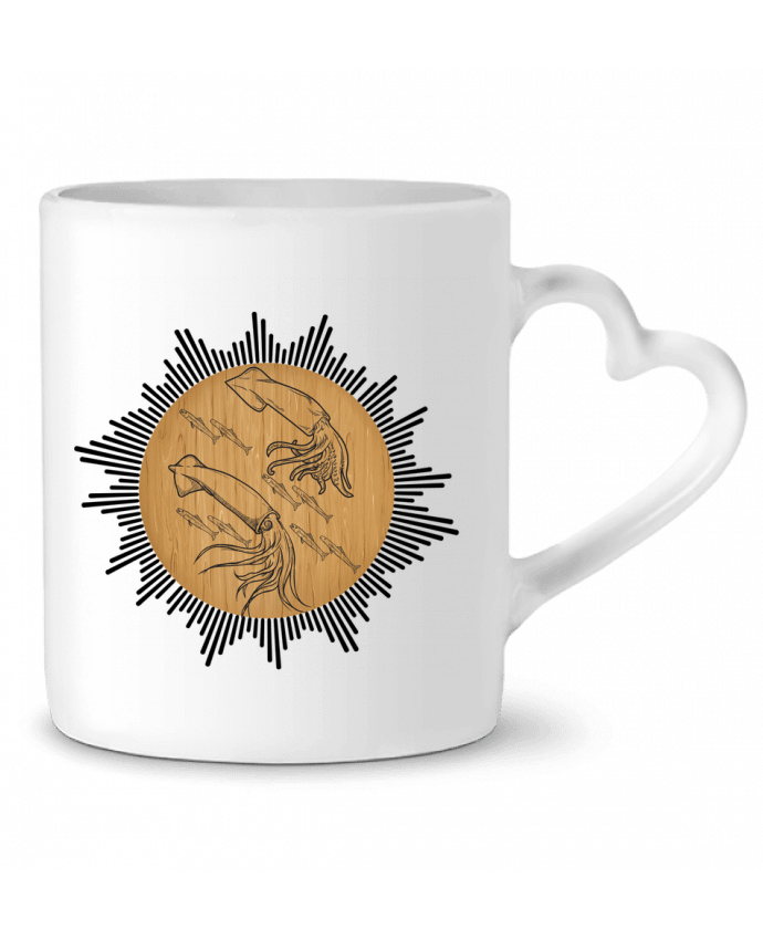 Mug coeur calamar par KR96