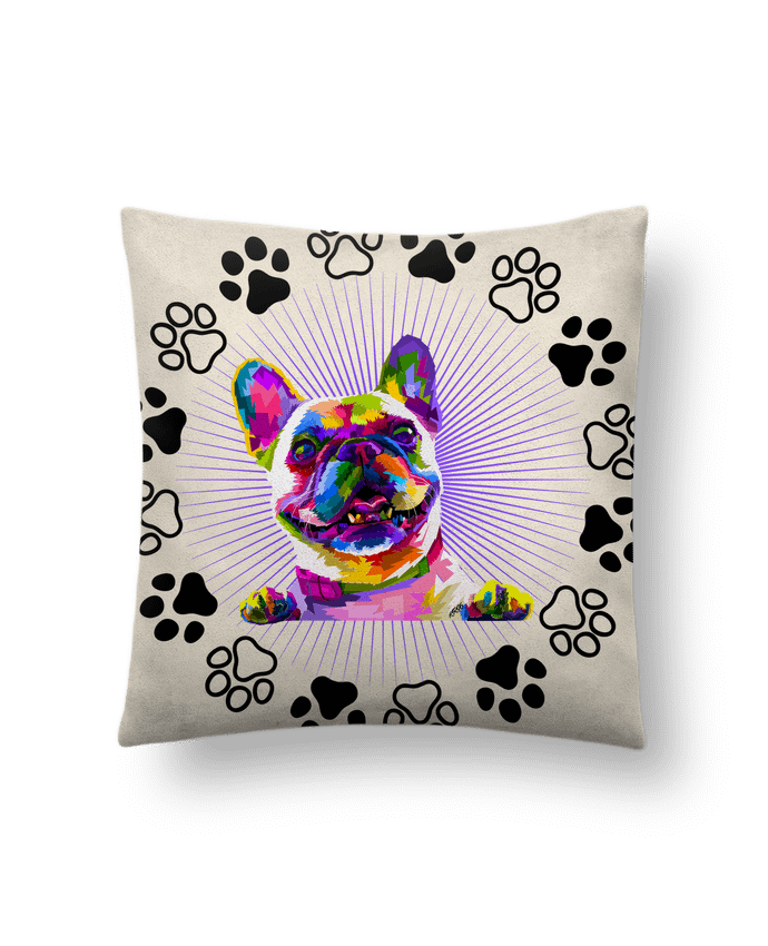 Coussin suédine Perritos par KR96