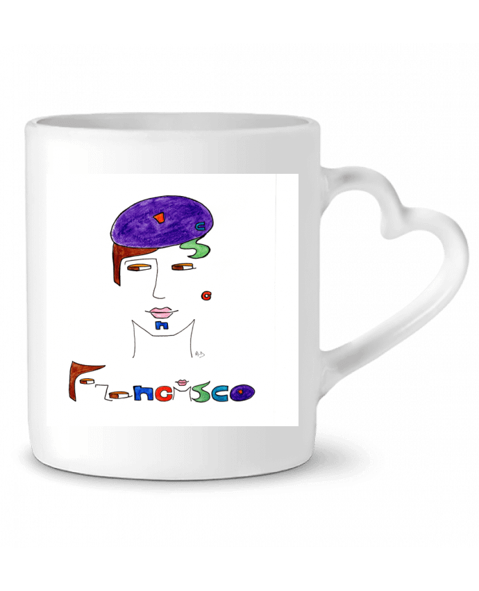 Mug coeur francisco2 par Mobius