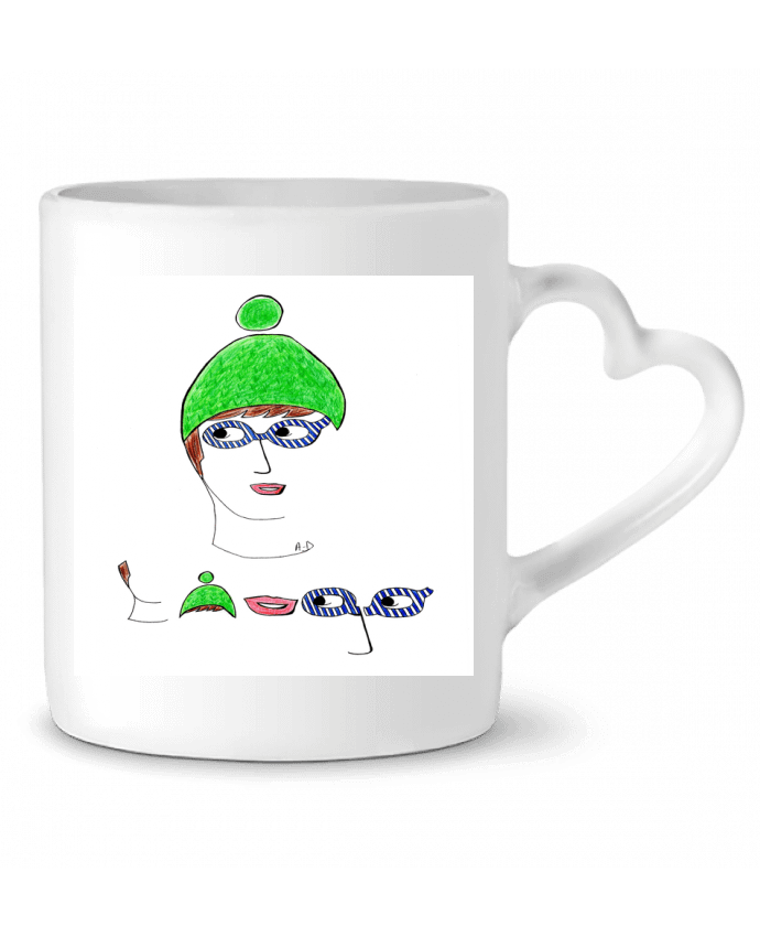 Mug coeur tiago2 par Mobius