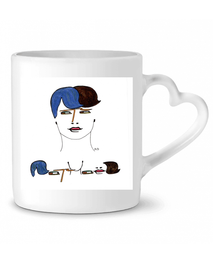 Mug coeur raphael2 par Mobius