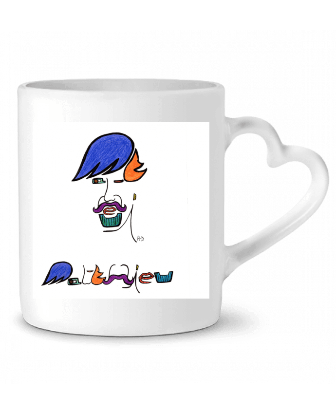 Mug coeur matthieu2 par Mobius