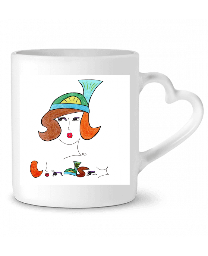 Mug coeur lindsay2 par Mobius