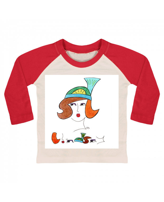 Tee-shirt Bébé Baseball ML lindsay2 par Mobius