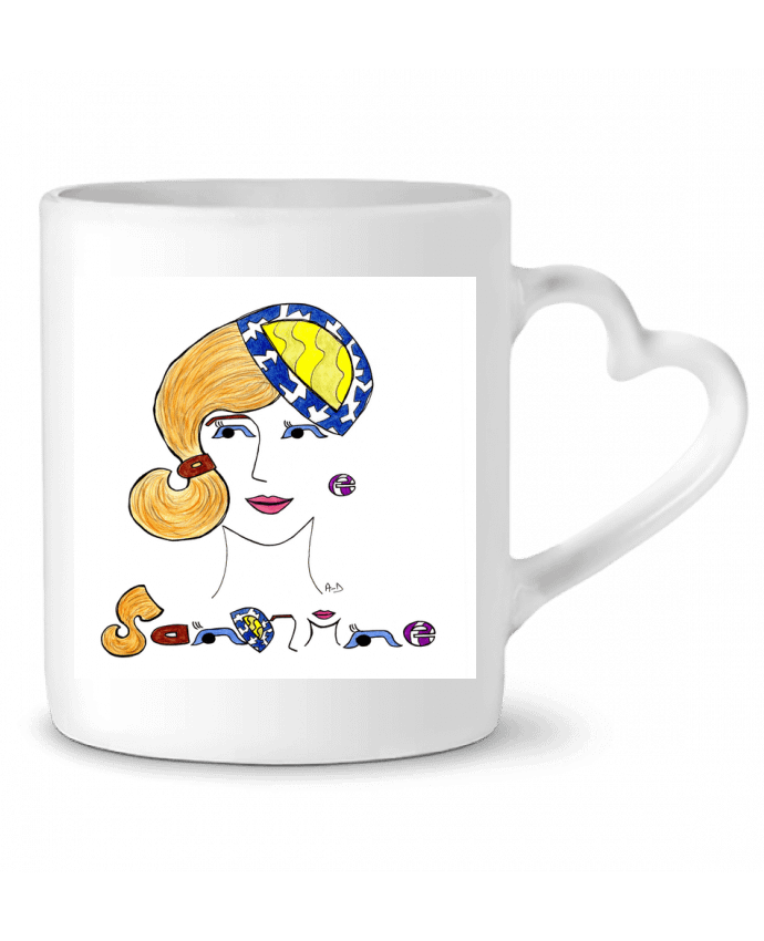Mug coeur sandrine2 par Mobius