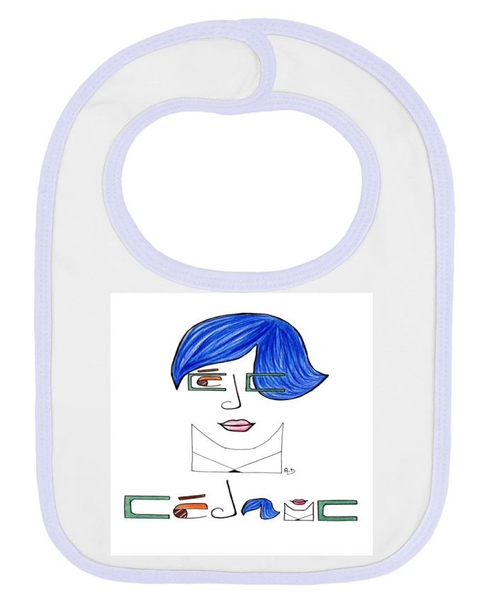 Bavoir bébé uni cédric2 par Mobius