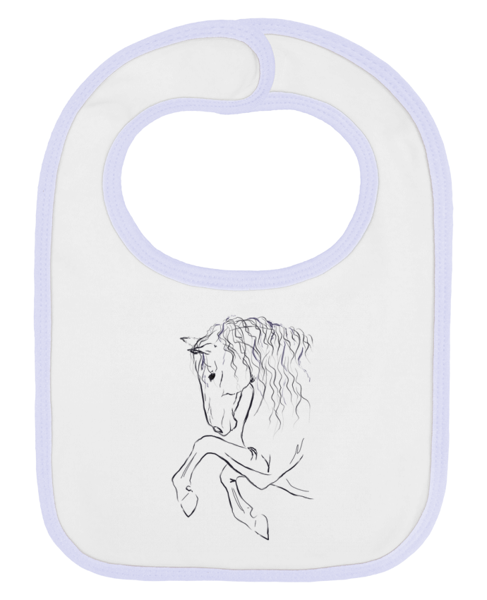 Bavoir bébé uni Cheval cabre par Cafeine