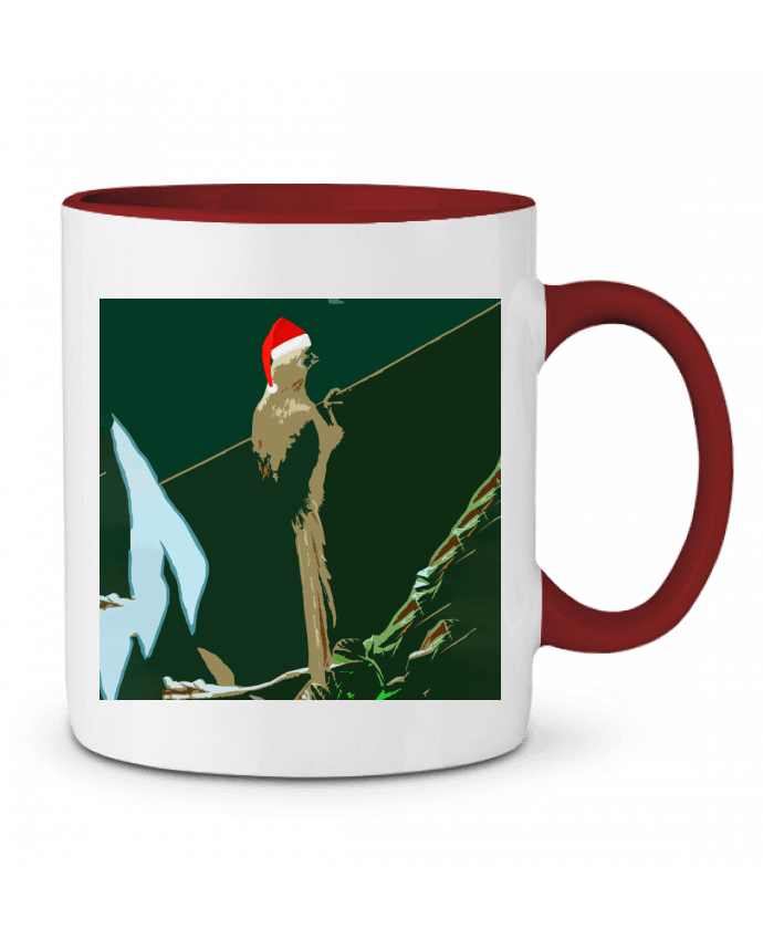 Mug bicolore Colious de noël mboapic