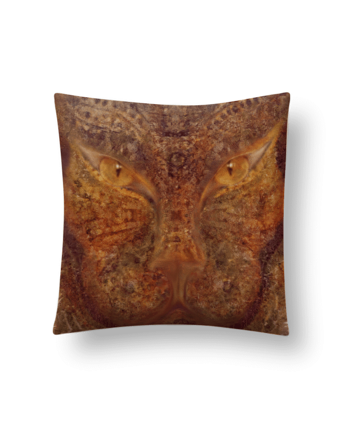 Coussin suédine Félin par Jaspaia