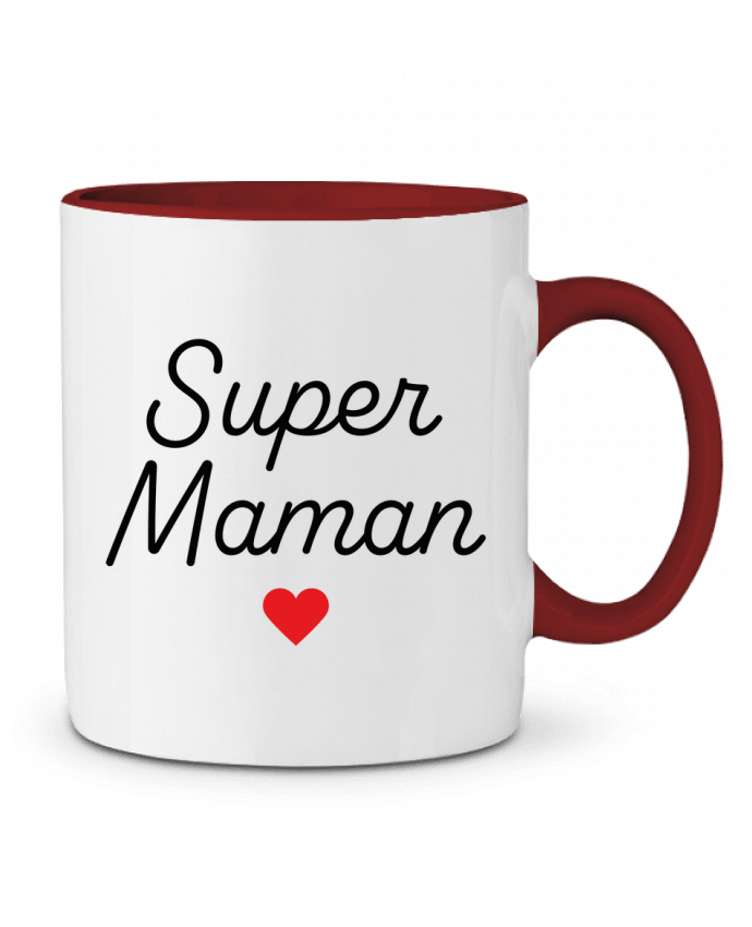 Mug bicolore Super Maman Mademoiselle Polly