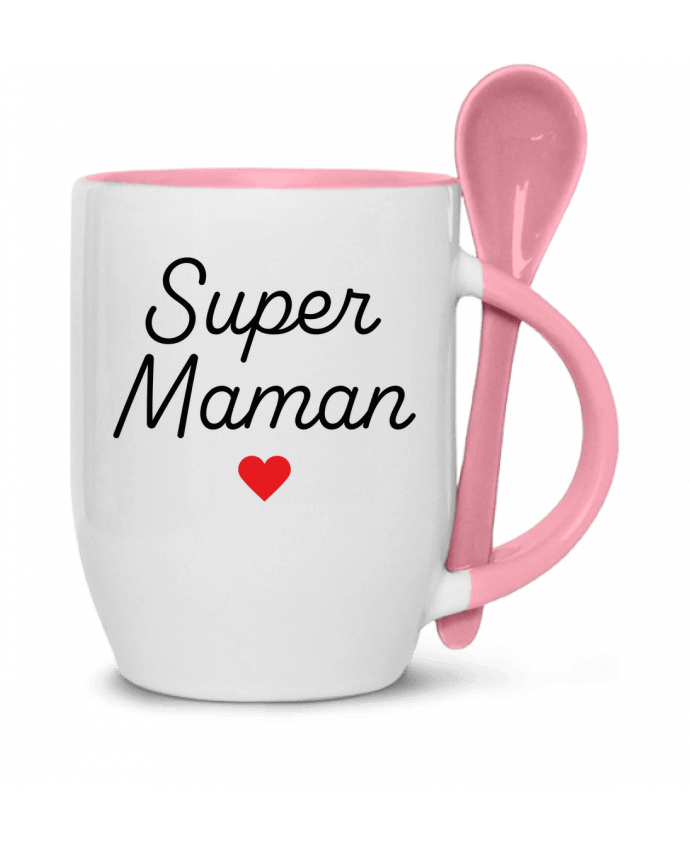  Tasse cuillère Super Maman par Mademoiselle Polly