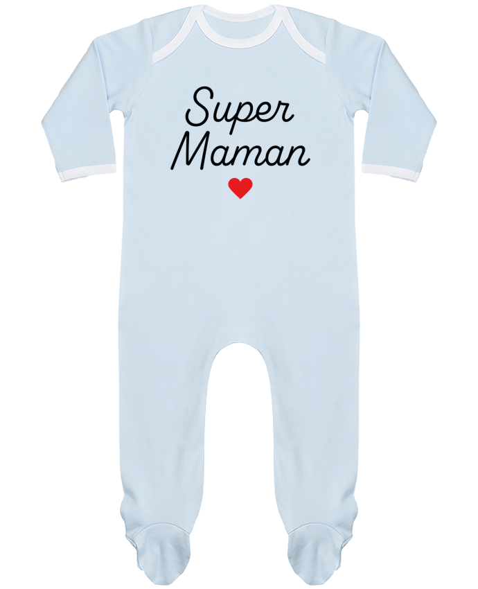 Body Pyjama Bébé Super Maman par Mademoiselle Polly