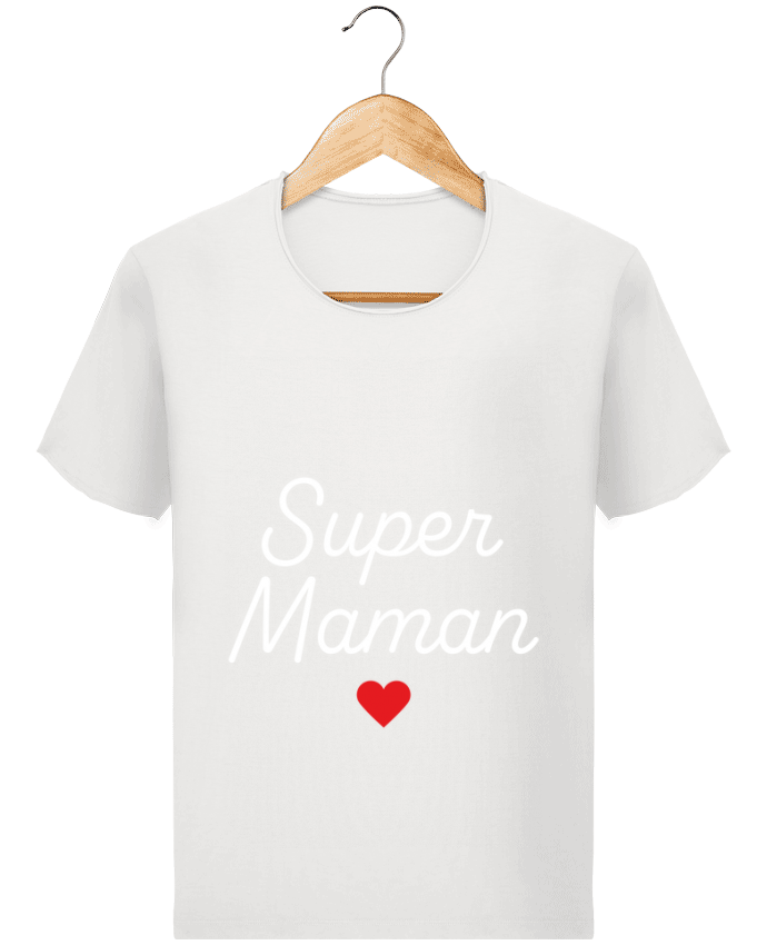  T-shirt Homme vintage Super Maman par Mademoiselle Polly