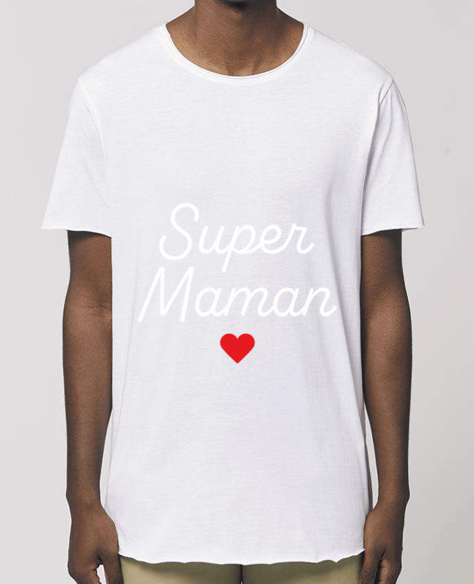 Tee-shirt Homme Super Maman Par  Mademoiselle Polly