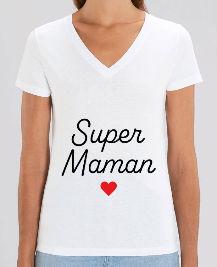 Tee-shirt femme Super Maman Par  Mademoiselle Polly