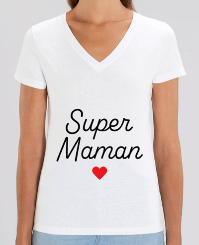 Tee-shirt femme Super Maman Par  Mademoiselle Polly