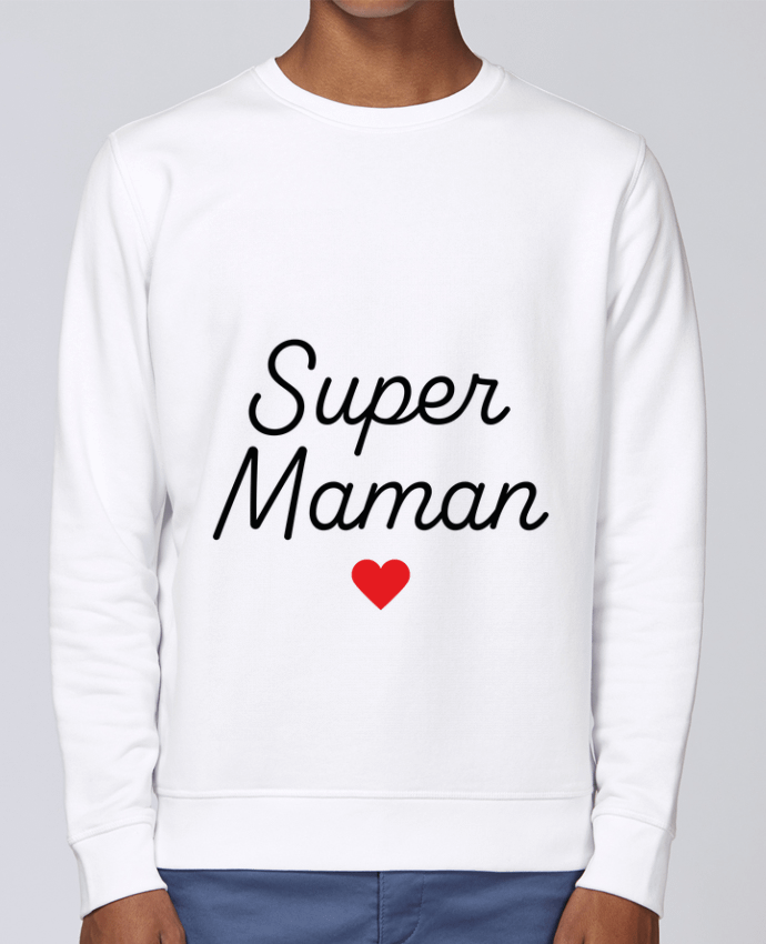 Sweatshirt Super Maman par Mademoiselle Polly