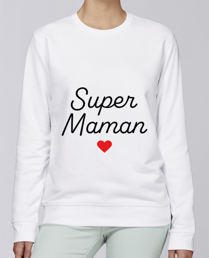 Sweatshirt Super Maman par Mademoiselle Polly