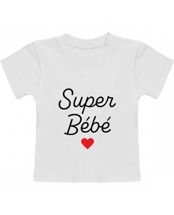 T-shirt bébé Super bébé manches courtes du designer Mademoiselle Polly