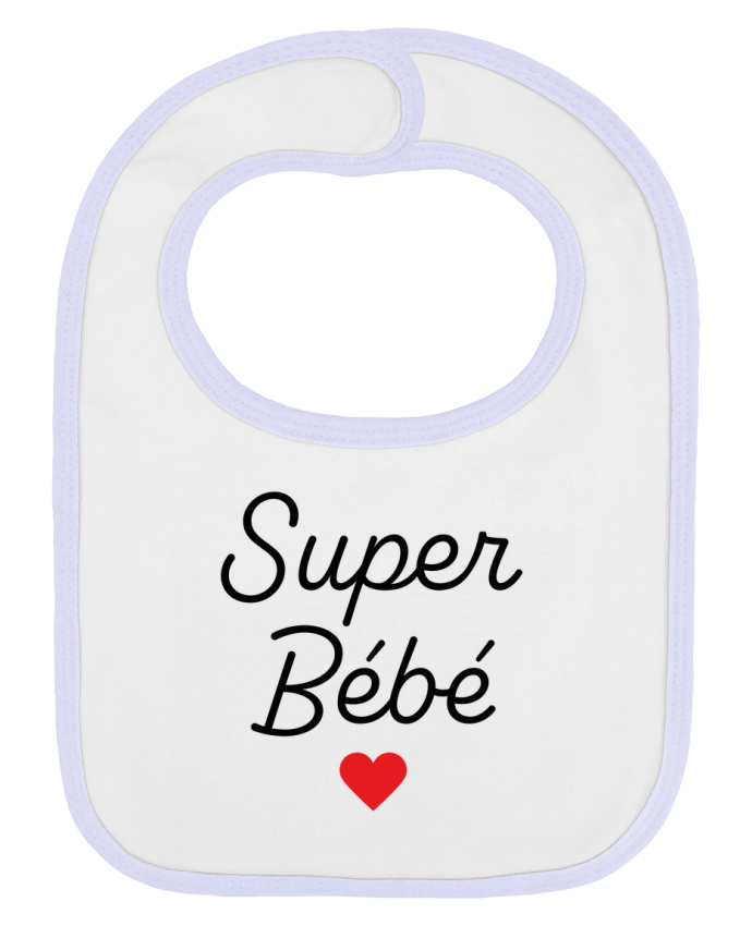 Bavoir bébé uni Super bébé par Mademoiselle Polly